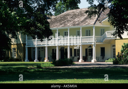 Destrehan Platation presso il fiume Mississippi vicino a New Orleans Foto Stock