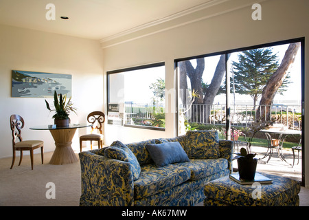 Blue lettino in soggiorno Foto Stock