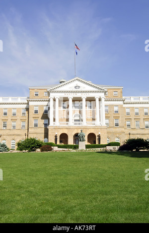 Bascom Hall della University of Wisconsin Madison WI campus Foto Stock