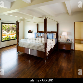 Minimalista moderno camera da letto master Foto Stock