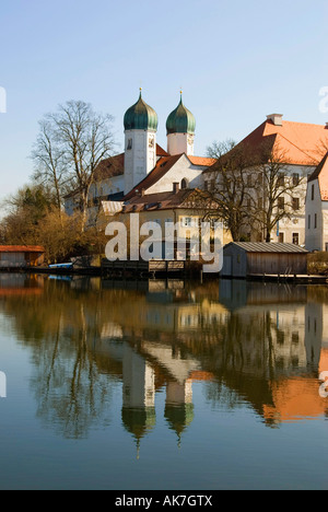 Abbazia benedettina Seeon Foto Stock