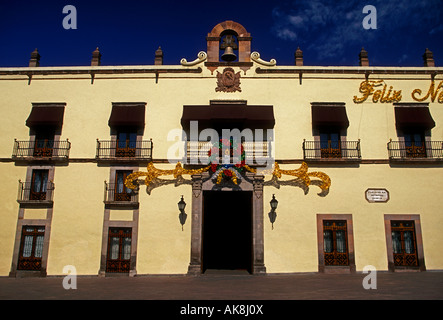 Casa del Corregidor, Plaza de la Independencia, Santiago de Querétaro, queretaro, Stato di Queretaro, Messico Foto Stock