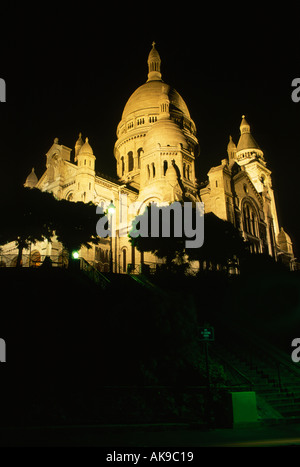 Il Sacre Coeur, Montmartre, Parigi, Francia Foto Stock