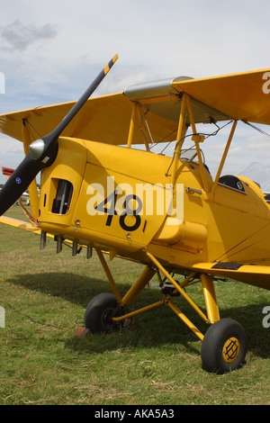 Tiger Moth Classic vintage aereo De Havilland DH 82 Tiger Moth Foto Stock