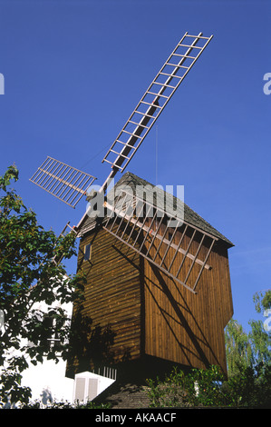 Moulin de la Galette, Montmartre, Paris, Francia. Foto Stock