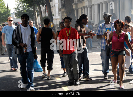 General streetscene Notting Hill Foto Stock