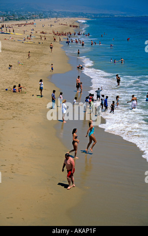 Una giornata sulla spiaggia di Newport Beach in California Meridionale STATI UNITI D'AMERICA Foto Stock