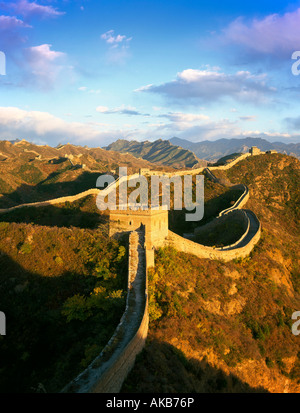 Sezione Jinshanling, la Grande Muraglia della Cina, nei pressi di Pechino, Cina Foto Stock