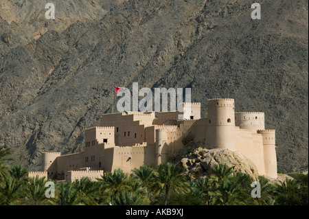 Oman, Western montagne Hajar, Nakhl Fort Foto Stock