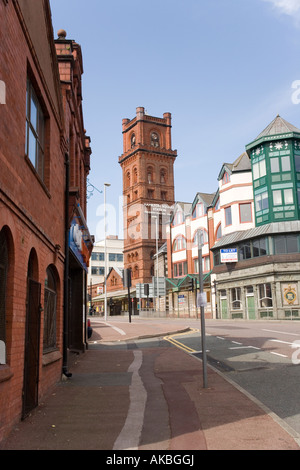 Hamilton Square station tower, Birkenhead, Inghilterra Foto Stock