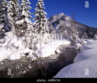 DE - Baviera: Winterscene vicino a Ettal Foto Stock