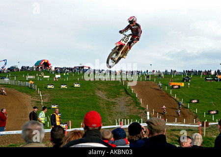 Il motocross Cwmythig Hill Rhayader Galles Centrale Foto Stock