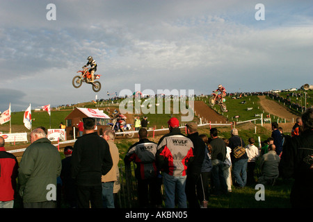 Il motocross Cwmythig Hill Rhayader Galles Centrale Foto Stock