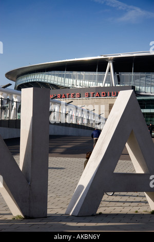 Emirates Stadium casa di Arsenal Football Club uno dei Inghilterra s Premiership squadre di calcio Foto Stock