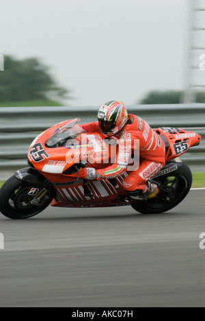 L'italiano Loris Capirossi Ducati Marlboro in 2007 Gran Premio Polini della Malesia Circuito di Sepang in Malesia Foto Stock