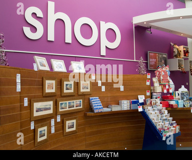 Il negozio all'interno del Millenium Gallery, accanto al giardino di inverno in Sheffield City Centre Regno Unito Foto Stock