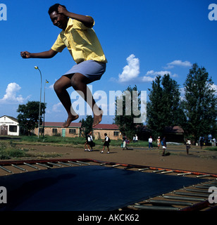 Una scena di strada Soweto in Sud Africa Foto Stock