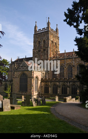 Malvern Priory (Priory chiesa), Great Malvern, Worcestershire, England, Regno Unito Foto Stock