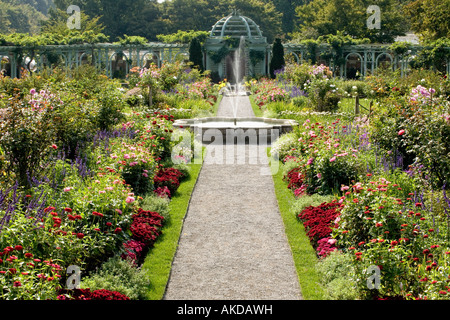 Old Westbury Gardens migliori giardino inglese in Stati Uniti d'America Nassau County Long Island New York Foto Stock