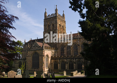 Malvern Priory (Priory chiesa), Great Malvern, Worcestershire, England, Regno Unito Foto Stock