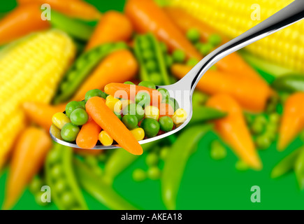 Verdure miste Foto Stock