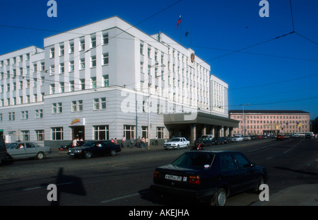 Russland, Kaliningrad (Königsberg), Hansaplatz (Ploschtschad Pobedy) Foto Stock