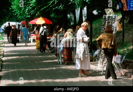 Russland, Kaliningrad (Königsberg), Swetlogorsk (Rauschen), Strassenszene Foto Stock