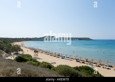 Spiaggia di Gerakas, penisola di Vasilikos, costa Sud Orientale, Zante, Isole Ionie, Grecia Foto Stock