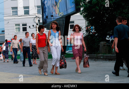 Russland, Königsberg, Strassenszene Foto Stock