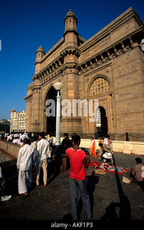 Indien, Bombay, Gateway of India Foto Stock