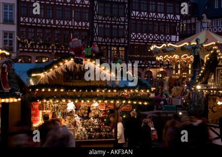 Mercatino di Natale a Francoforte in Germania Foto Stock