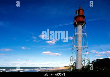 Lettland, Leuchtturm von Pape südlich von Liepaja (Liebau), Foto Stock