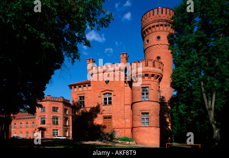 Osteuropa, Litauen, Schloss Raudone an der Memel östlich von Jurbarkas Foto Stock