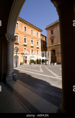 Gian Battista Vico square, Chieti, Abruzzo, Italia Foto Stock