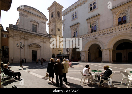 San Domenico degli Scolopi chiesa, Gian Battista Vico square, Chieti, Abruzzo, Italia Foto Stock