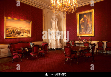 Österreich, Wien 1, im Kaiserappartments Reichskanzleitrakt der Hofburg, Audienzzimmer Foto Stock