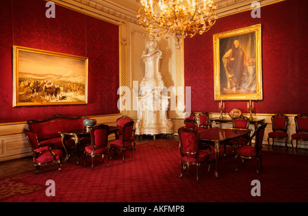 Österreich, Wien 1, im Kaiserappartments Reichskanzleitrakt der Hofburg, Audienzzimmer Foto Stock