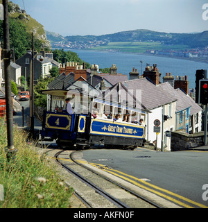 Great Orme tramway città di llandudno galles gran bretagna solo uso editoriale Foto Stock