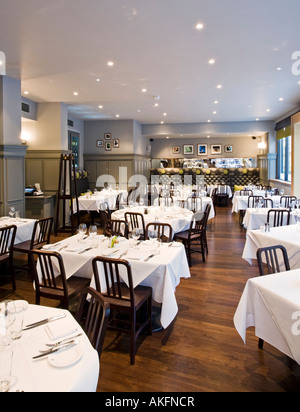 Ristorante interno al Cafe 21 in Newcastle Upon Tyne, England, Regno Unito Foto Stock