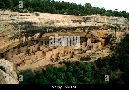 Stati Uniti d'America, Colorado, Mesa Verde Nationalpark, Cliff Palace Foto Stock