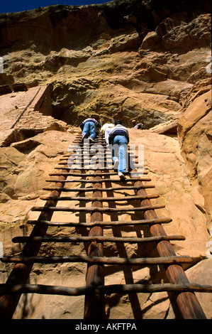 Stati Uniti d'America, Colorado, Mesa Verde Nationalpark, Balcone House Foto Stock