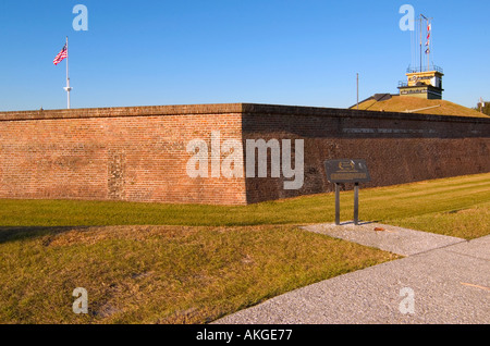 Fort Moultrie Monumento Nazionale Sullivans Island South Carolina USA Foto Stock