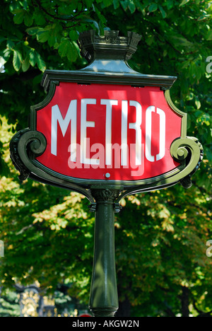 Francia, Parigi, metro Foto Stock