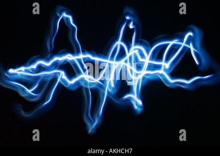 Illuminazione Blue Wave Foto Stock