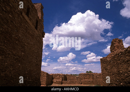 Salinal Pueblo Missions National Monument Abo rovine New Mexico San Gregorio de Abo spagnolo la chiesa della missione. Foto Stock