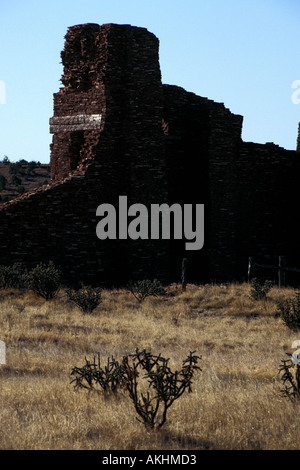 Salinal Pueblo Missions National Monument Abo rovine New Mexico San Gregorio de Abo coloniale spagnolo Mision Chiesa Foto Stock