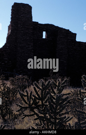 Salinal Pueblo Missions National Monument Abo rovine New Mexico San Gregorio de Abo coloniale spagnola la chiesa della missione. Foto Stock