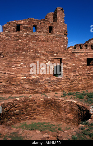 Salinal Pueblo Missions National Monument Abo rovine New Mexico San Gregorio de Abo coloniale spagnola la chiesa della missione. Foto Stock