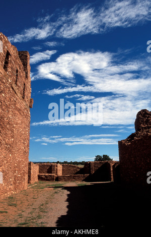 Salinal Pueblo Missions National Monument Abo rovine New Mexico San Gregorio de Abo coloniale spagnola la chiesa della missione. Foto Stock