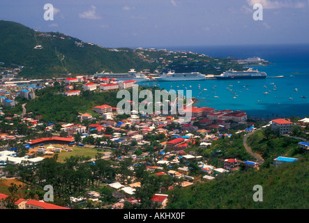 Porto, città di Charlotte Amalie, Porto, città di Charlotte Amalie, san Tommaso e san Tommaso, Stati Uniti, Isole Vergini, USVI Foto Stock